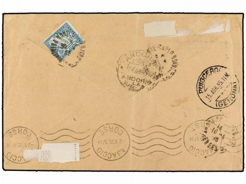 ✉ ANDORRA. Ed. 16 (2), 17, 18 (2), 27, 15d (2). 1935. LA MAS