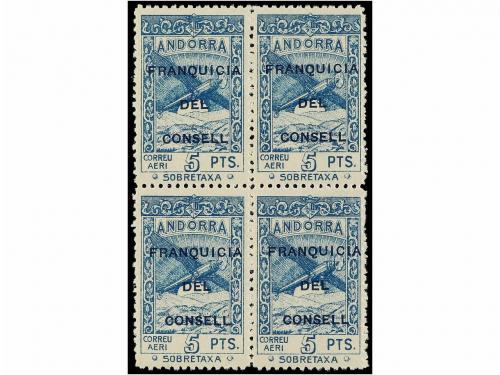 ** ANDORRA. Ed. NE 25/36. NO EMITIDOS. Serie completa en blo