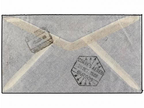 ✉ ESPAÑA E. LOCALES PATRIOTICAS: BURGOS. Ed. 95. 1938. BURGO