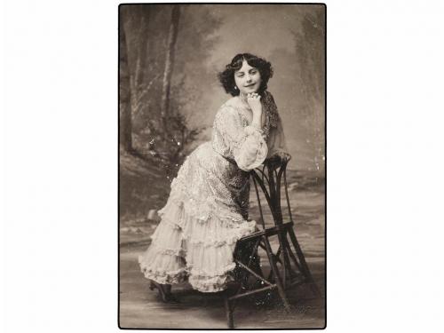 ✉ ESPAÑA. 1907. BARCELONA correo interior. Tarjeta Postal ci