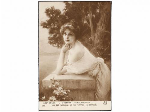 ✉ ESPAÑA. Ed. PEB 4. (1905 CA.). BARCELONA correo interior. 