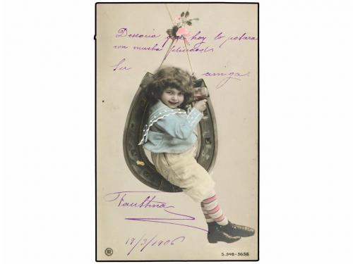 ✉ ESPAÑA. Ed. PEB 4. 1906. BARCELONA correo interior. 10 cts