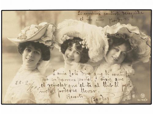 ✉ ESPAÑA. Ed. PEB 9. 1906. BARCELONA correo interior. 30 cts