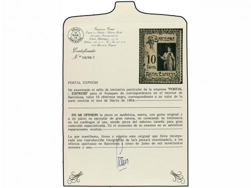 (*) ESPAÑA. Ed. PEB 3. 10 cts. negro. Leves manchas del tiem