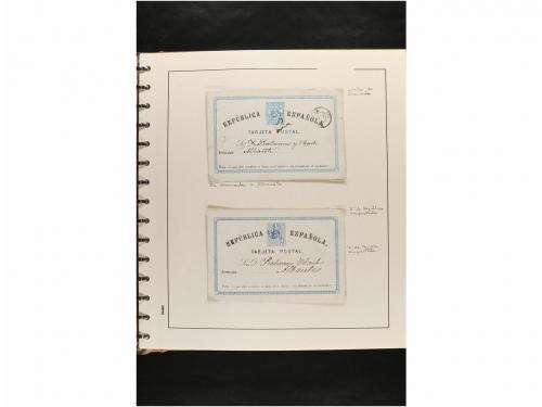 ✉ ESPAÑA. ENTEROS POSTALES. COLECCIÓN ESPECIALIZADA. Restos 