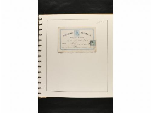 ✉ ESPAÑA. ENTEROS POSTALES. COLECCIÓN ESPECIALIZADA. Restos 