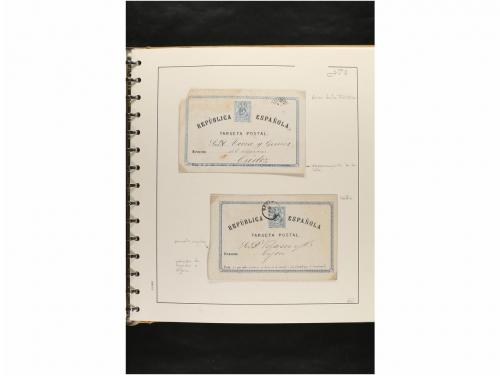 ✉ ESPAÑA. ENTEROS POSTALES. COLECCIÓN ESPECIALIZADA. Restos 