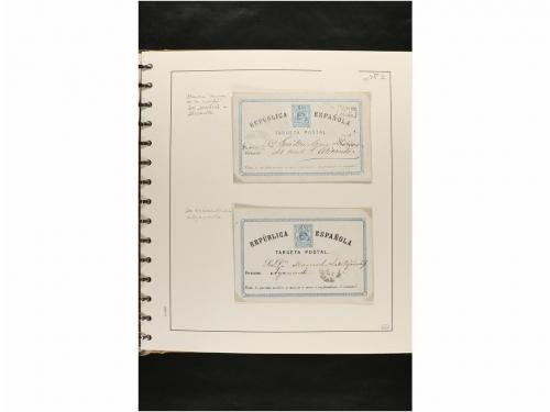 ✉ ESPAÑA. ENTEROS POSTALES. COLECCIÓN ESPECIALIZADA. Restos 