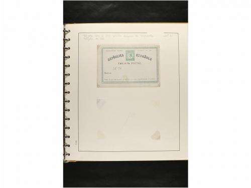 ✉ ESPAÑA. ENTEROS POSTALES. COLECCIÓN ESPECIALIZADA. Restos 