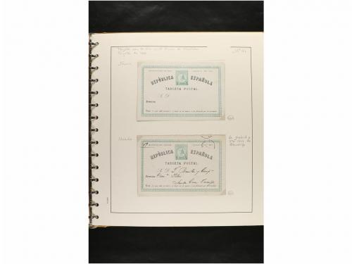 ✉ ESPAÑA. ENTEROS POSTALES. COLECCIÓN ESPECIALIZADA. Restos 