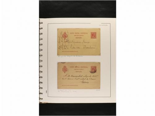 ✉ ESPAÑA. ENTEROS POSTALES. COLECCIÓN ESPECIALIZADA. Restos 