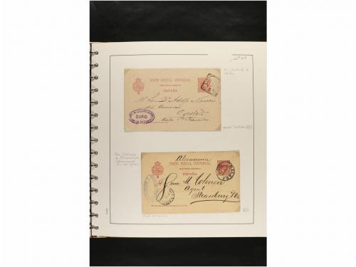 ✉ ESPAÑA. ENTEROS POSTALES. COLECCIÓN ESPECIALIZADA. Restos 