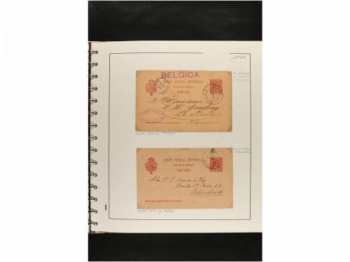 ✉ ESPAÑA. ENTEROS POSTALES. COLECCIÓN ESPECIALIZADA. Restos 