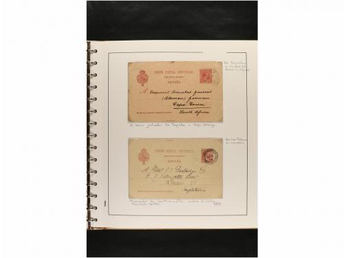 ✉ ESPAÑA. ENTEROS POSTALES. COLECCIÓN ESPECIALIZADA. Restos 