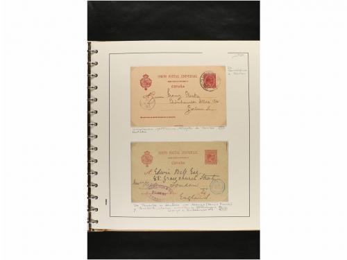 ✉ ESPAÑA. ENTEROS POSTALES. COLECCIÓN ESPECIALIZADA. Restos 