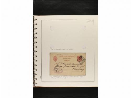 ✉ ESPAÑA. ENTEROS POSTALES. COLECCIÓN ESPECIALIZADA. Restos 
