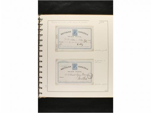 ✉ ESPAÑA. ENTEROS POSTALES. COLECCIÓN ESPECIALIZADA. Restos 