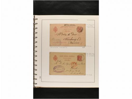 ✉ ESPAÑA. ENTEROS POSTALES. COLECCIÓN ESPECIALIZADA. Restos 