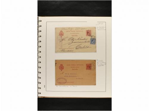 ✉ ESPAÑA. ENTEROS POSTALES. COLECCIÓN ESPECIALIZADA. Restos 