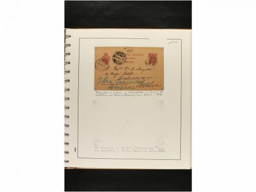 ✉ ESPAÑA. ENTEROS POSTALES. COLECCIÓN ESPECIALIZADA. Restos 