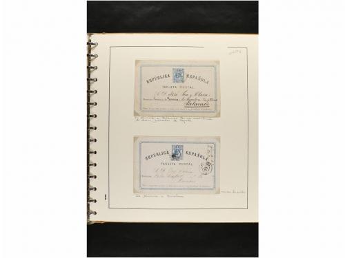 ✉ ESPAÑA. ENTEROS POSTALES. COLECCIÓN ESPECIALIZADA. Restos 