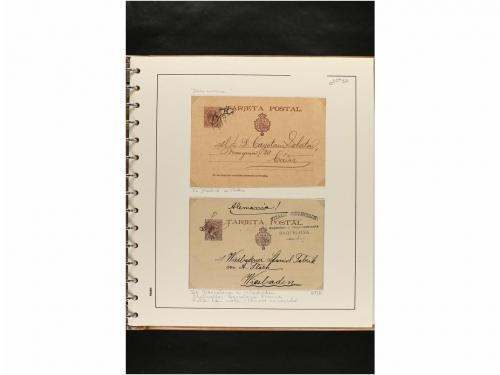 ✉ ESPAÑA. ENTEROS POSTALES. COLECCIÓN ESPECIALIZADA. Restos 