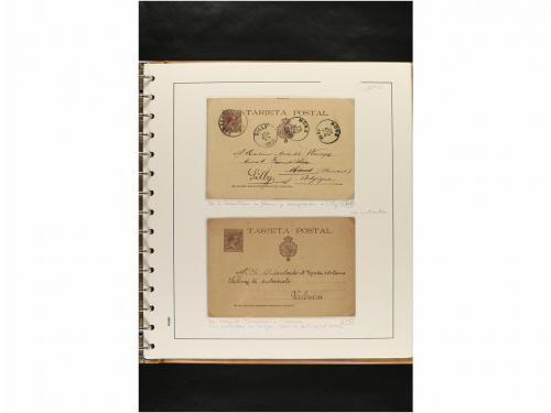 ✉ ESPAÑA. ENTEROS POSTALES. COLECCIÓN ESPECIALIZADA. Restos 