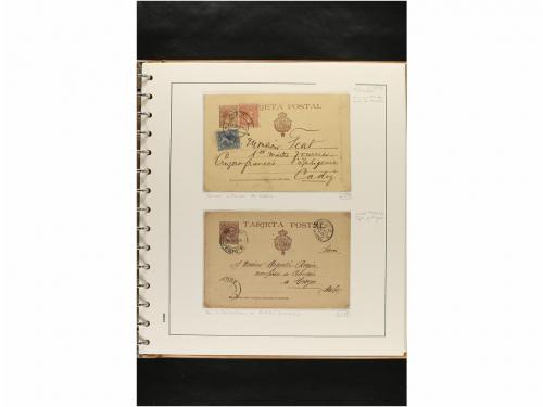 ✉ ESPAÑA. ENTEROS POSTALES. COLECCIÓN ESPECIALIZADA. Restos 