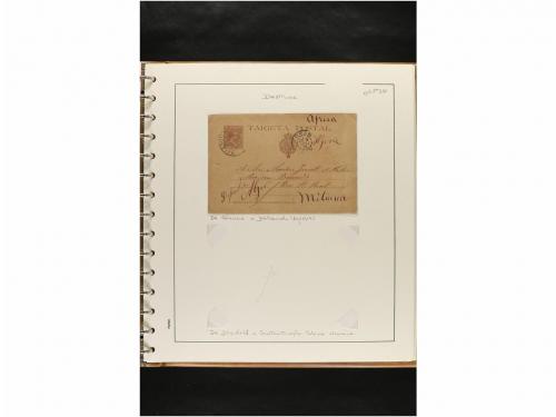 ✉ ESPAÑA. ENTEROS POSTALES. COLECCIÓN ESPECIALIZADA. Restos 