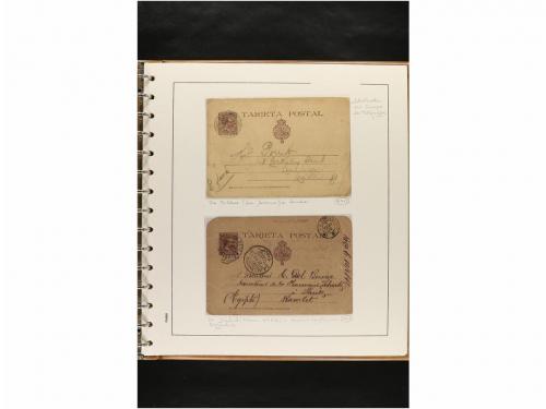 ✉ ESPAÑA. ENTEROS POSTALES. COLECCIÓN ESPECIALIZADA. Restos 