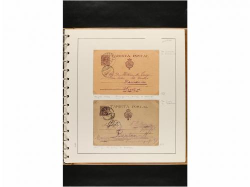 ✉ ESPAÑA. ENTEROS POSTALES. COLECCIÓN ESPECIALIZADA. Restos 