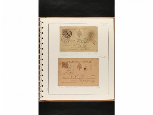 ✉ ESPAÑA. ENTEROS POSTALES. COLECCIÓN ESPECIALIZADA. Restos 