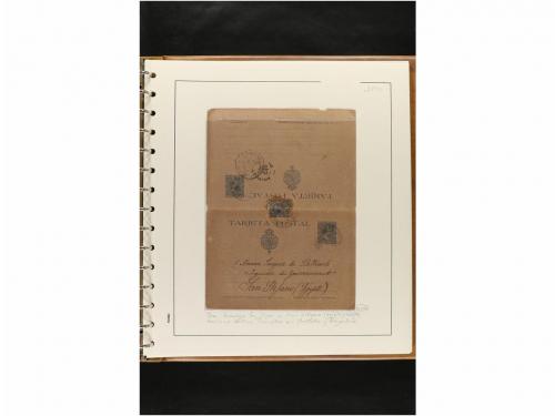 ✉ ESPAÑA. ENTEROS POSTALES. COLECCIÓN ESPECIALIZADA. Restos 