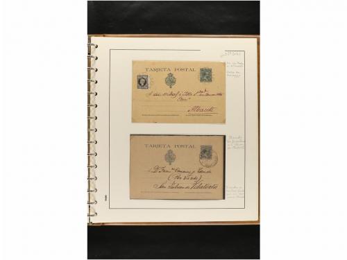 ✉ ESPAÑA. ENTEROS POSTALES. COLECCIÓN ESPECIALIZADA. Restos 