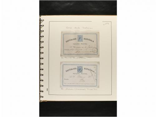 ✉ ESPAÑA. ENTEROS POSTALES. COLECCIÓN ESPECIALIZADA. Restos 