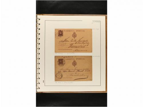 ✉ ESPAÑA. ENTEROS POSTALES. COLECCIÓN ESPECIALIZADA. Restos 