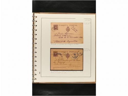 ✉ ESPAÑA. ENTEROS POSTALES. COLECCIÓN ESPECIALIZADA. Restos 