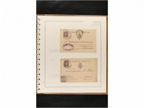 ✉ ESPAÑA. ENTEROS POSTALES. COLECCIÓN ESPECIALIZADA. Restos 