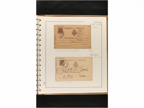 ✉ ESPAÑA. ENTEROS POSTALES. COLECCIÓN ESPECIALIZADA. Restos 