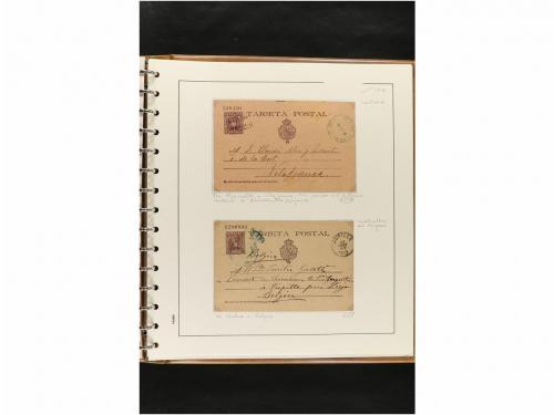 ✉ ESPAÑA. ENTEROS POSTALES. COLECCIÓN ESPECIALIZADA. Restos 