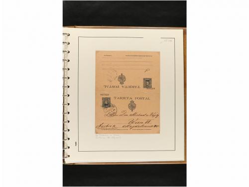 ✉ ESPAÑA. ENTEROS POSTALES. COLECCIÓN ESPECIALIZADA. Restos 