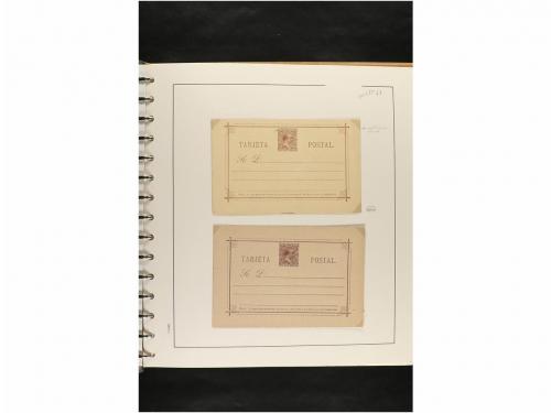 ✉ ESPAÑA. ENTEROS POSTALES. COLECCIÓN ESPECIALIZADA. Restos 