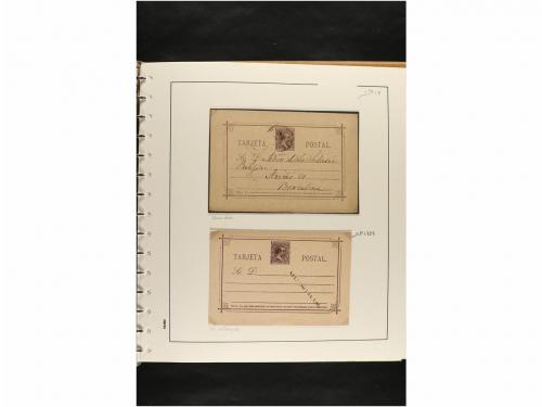 ✉ ESPAÑA. ENTEROS POSTALES. COLECCIÓN ESPECIALIZADA. Restos 