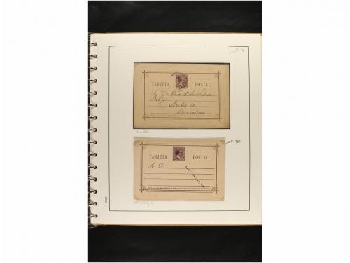 ✉ ESPAÑA. ENTEROS POSTALES. COLECCIÓN ESPECIALIZADA. Restos 