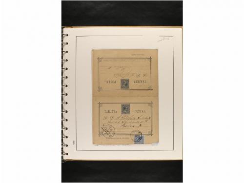 ✉ ESPAÑA. ENTEROS POSTALES. COLECCIÓN ESPECIALIZADA. Restos 