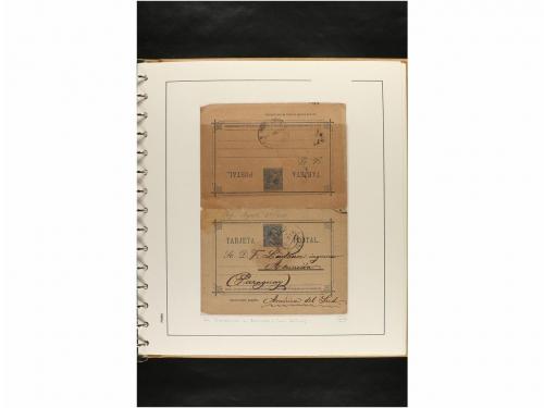 ✉ ESPAÑA. ENTEROS POSTALES. COLECCIÓN ESPECIALIZADA. Restos 