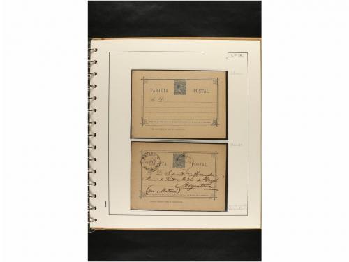 ✉ ESPAÑA. ENTEROS POSTALES. COLECCIÓN ESPECIALIZADA. Restos 