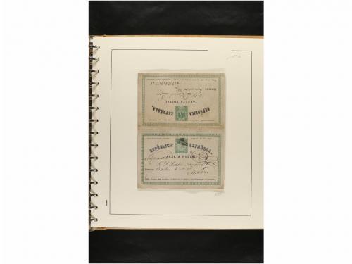 ✉ ESPAÑA. ENTEROS POSTALES. COLECCIÓN ESPECIALIZADA. Restos 