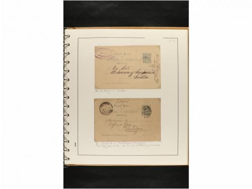 ✉ ESPAÑA. ENTEROS POSTALES. COLECCIÓN ESPECIALIZADA. Restos 