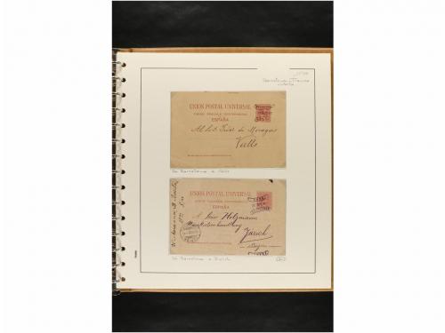 ✉ ESPAÑA. ENTEROS POSTALES. COLECCIÓN ESPECIALIZADA. Restos 